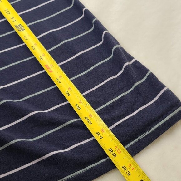 A New Day Navy Blue White Striped Long Sleeve Top Womens Size XL - Picture 6 of 6